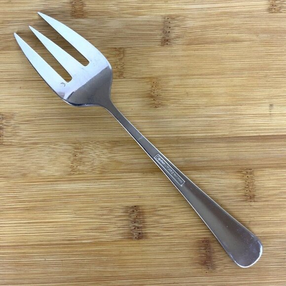 Towle Supreme Ashley 18-8 Stainless Steel Cold Meat Serving Fork - Picture 2 of 4